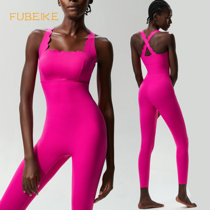 Yoga Fitness Jumpsuit - FUBEIKE Küçük Dalga Güzellik Geri Yoga