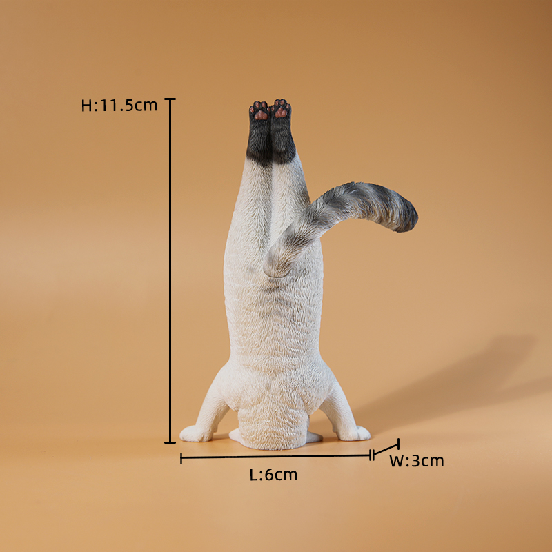 Yoga Fitness Tva - 1/6 Ölçekli Mini Simüle Fitness Kedi