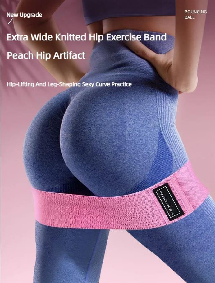 Yoga Fitness Stretching Strap - 3 adet kumaş dirençli kalça bandı