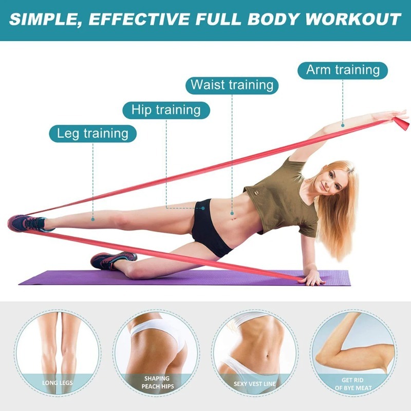 Doğal Lateks Direnç Bantları,  - Yoga Fitness Stretching Strap incelemesi ve fiyatı