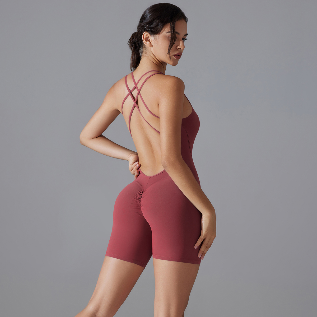 Yoga Seti Seksi Backless Sport - Yoga Fitness Jumpsuit incelemesi ve fiyatı