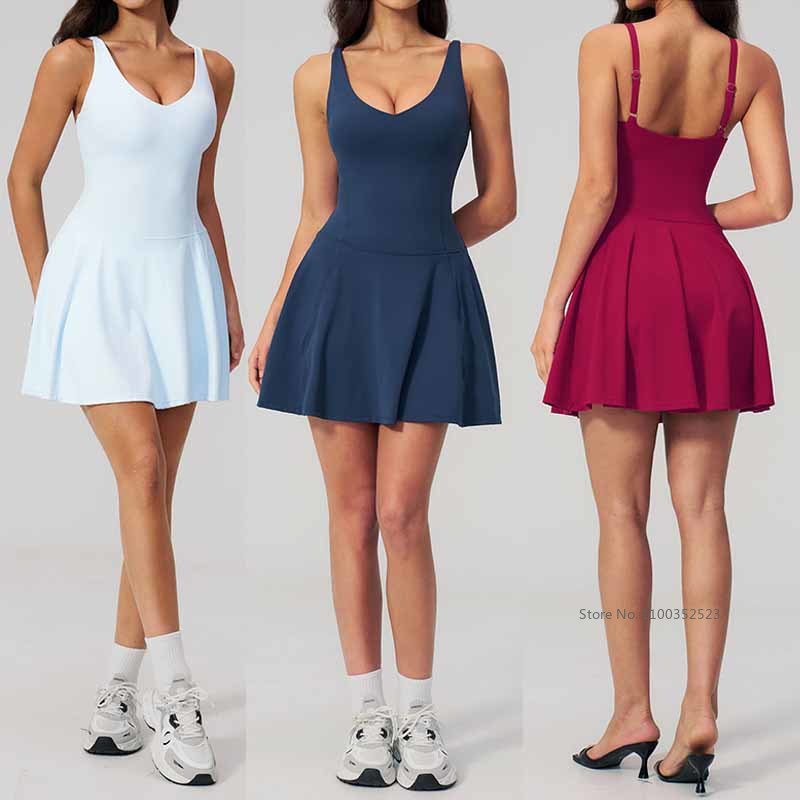Kadınlar Hızlı Kuruyan Kolsuz  - Yoga Fitness Dress incelemesi ve fiyatı