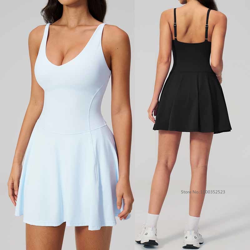 Kadınlar Hızlı Kuruyan Kolsuz  - Yoga Fitness Dress incelemesi ve fiyatı