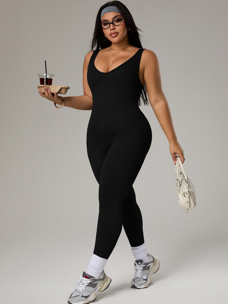 Büyük Beden Kadın Eşofman Takı - Yoga Fitness Jumpsuit incelemesi ve fiyatı