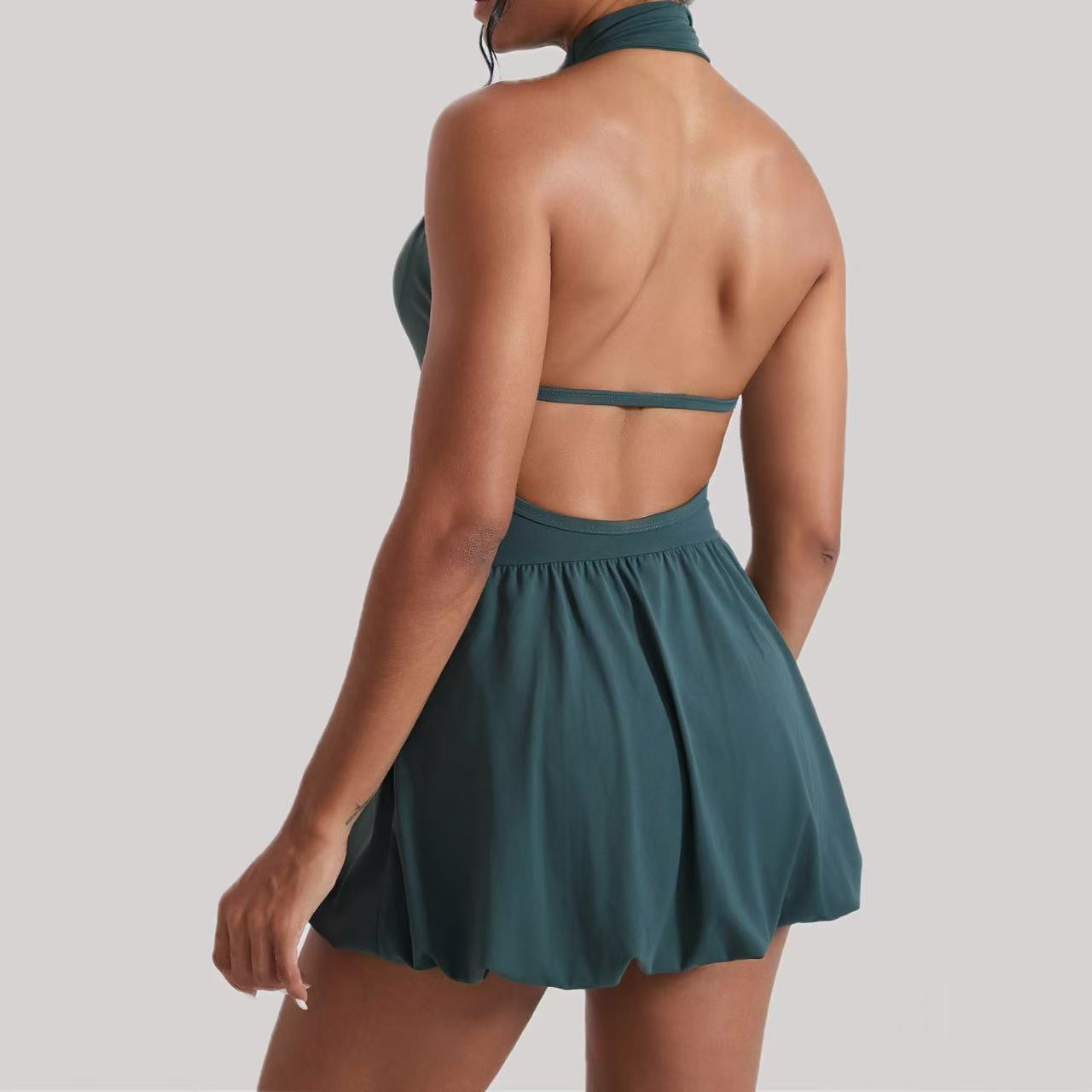 Ningyu Yüksek Yaka Golf Tenis  - Yoga Fitness Dress incelemesi ve fiyatı
