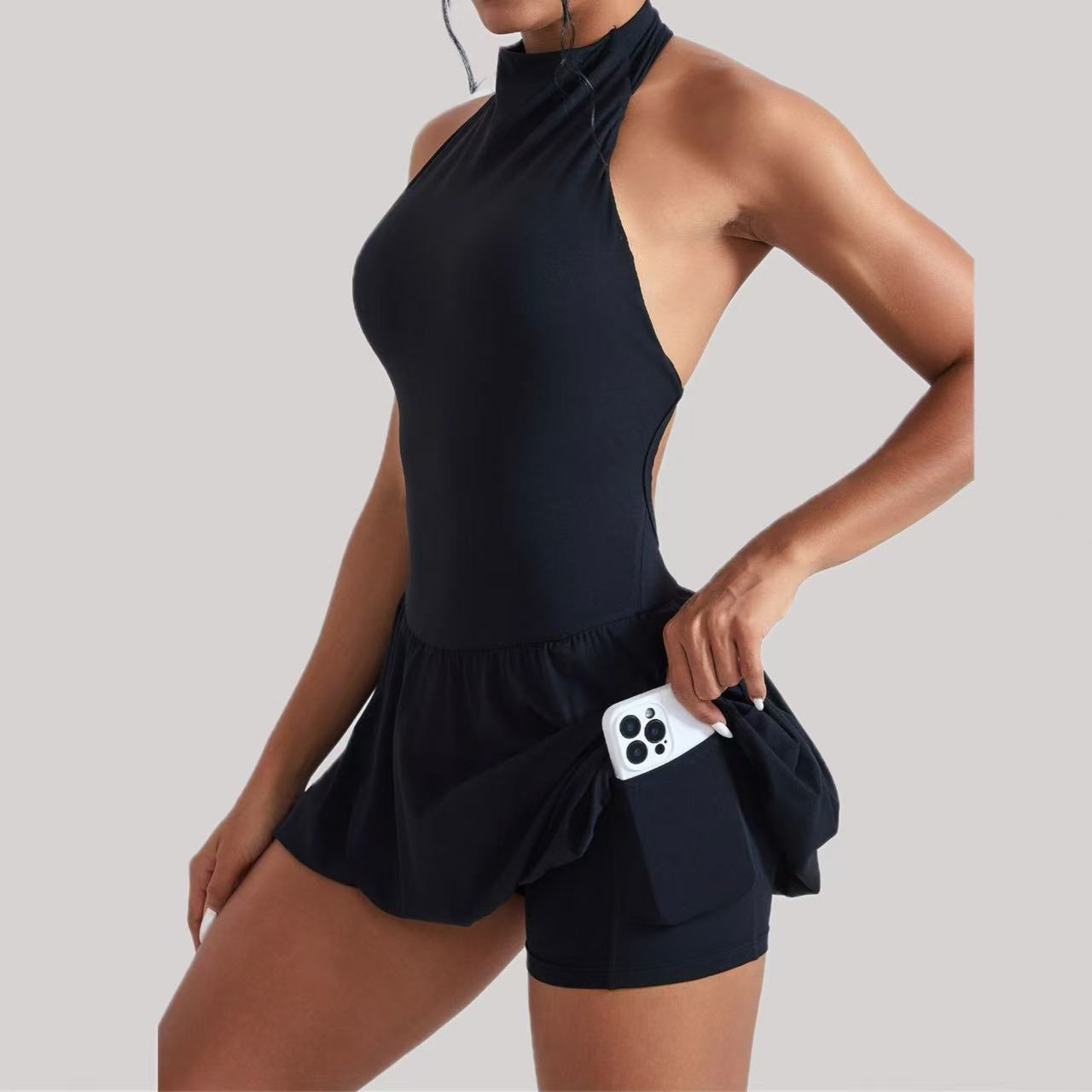 Ningyu Yüksek Yaka Golf Tenis  - Yoga Fitness Dress incelemesi ve fiyatı