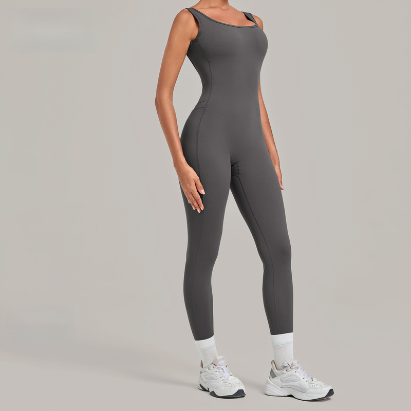 Derin Sırt Dekolteli, Dar Kesi - Yoga Fitness Jumpsuit incelemesi ve fiyatı