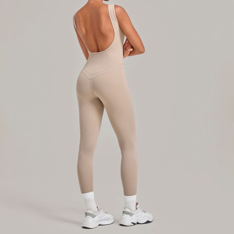 Derin Sırt Dekolteli, Dar Kesi - Yoga Fitness Jumpsuit incelemesi ve fiyatı